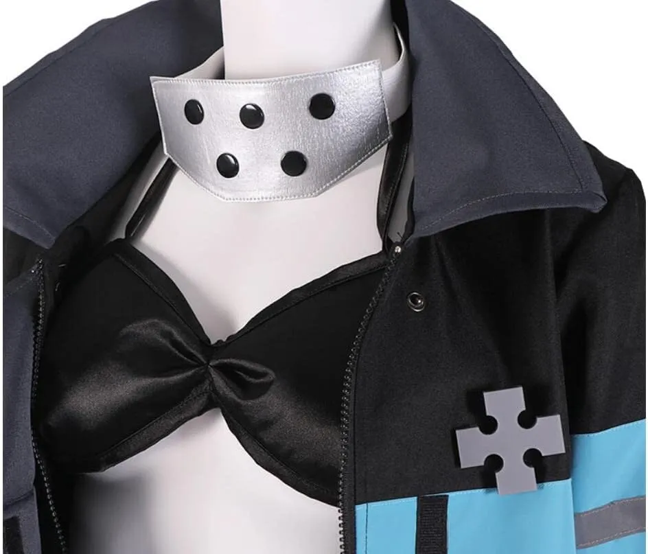 Anime Womens Costume Cosplay Uniform Cloak Suit Bra Uniform Suit Halloween Set