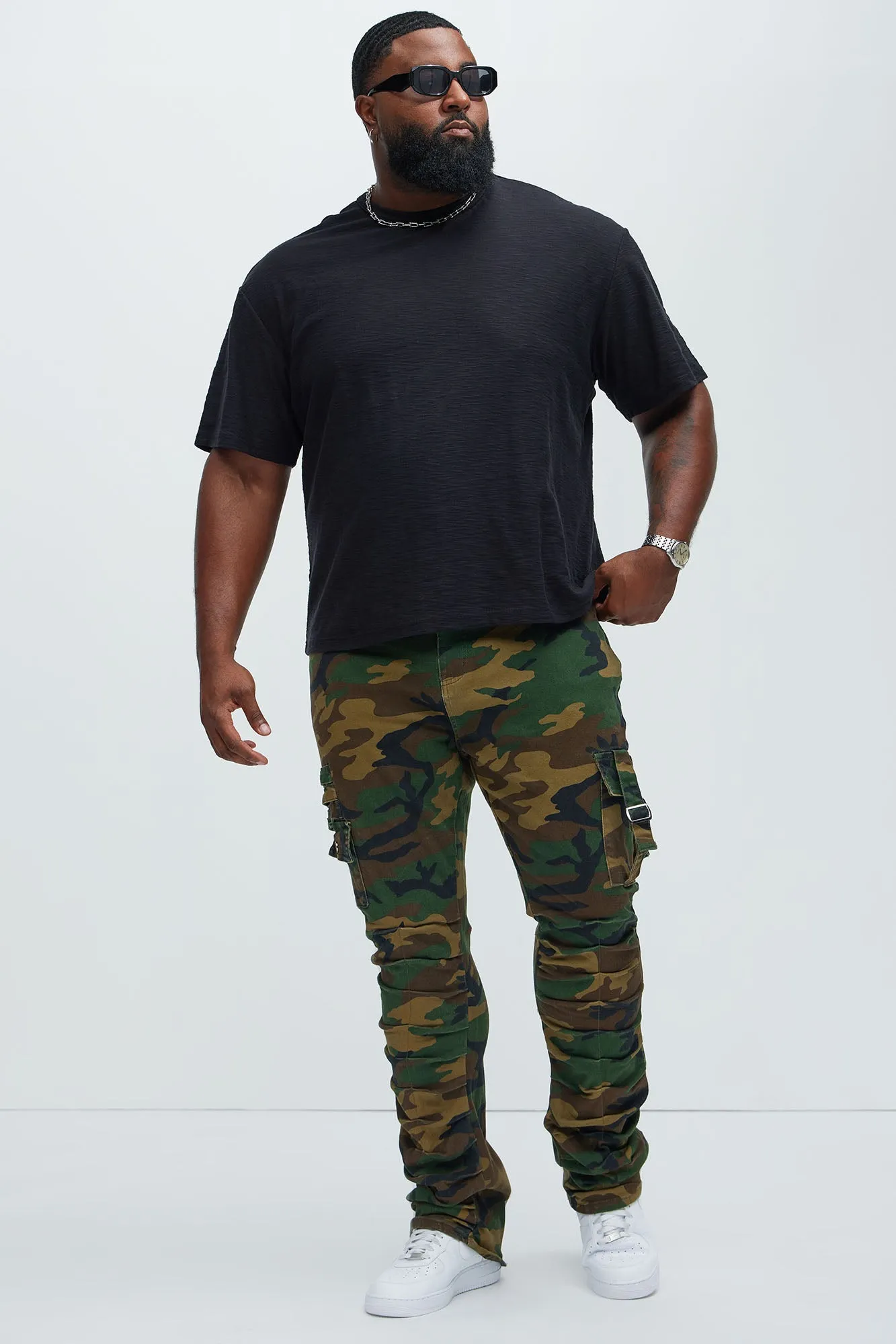 Asher Slub Texture Short Sleeve Tee - Black