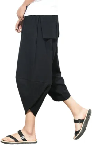 Baggy Harem Pants Men's Japanese Vintage Striped Bloomers Men Women Hip Hop Turnip Pantalon
