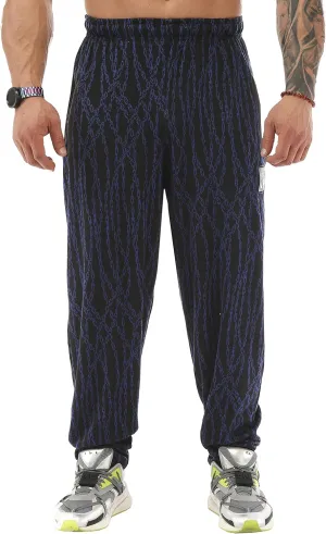 BIG SAM SPORTSWEAR COMPANY Men's Chain Pattern Baggy Workout Sweatpants
