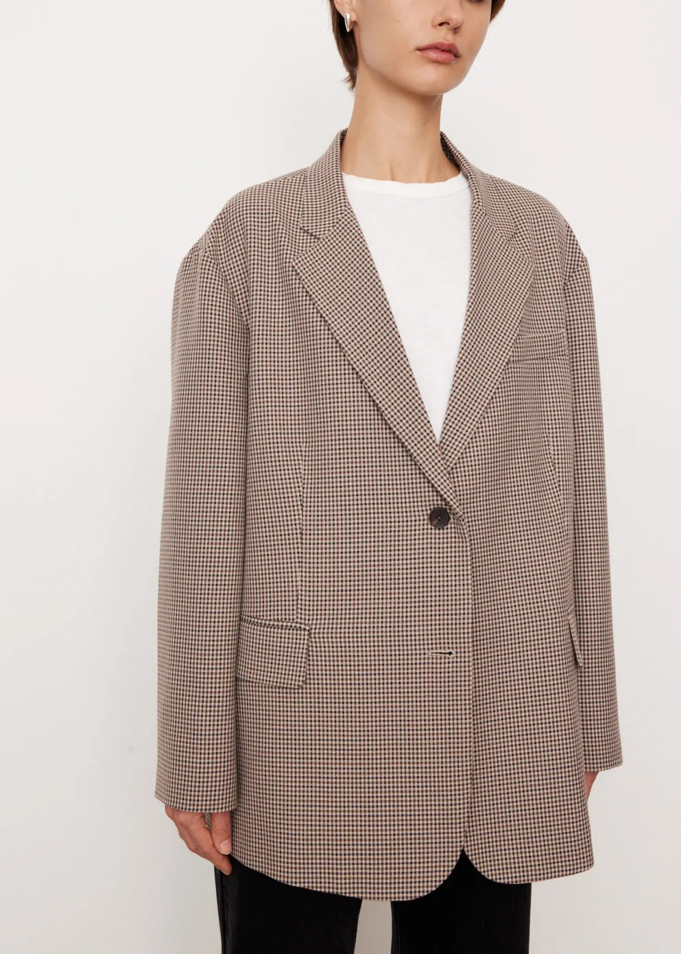 Blair Boxy Check Blazer