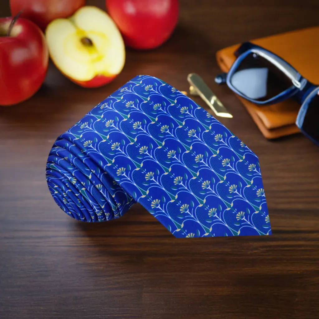 Blue Apple Slice Necktie
