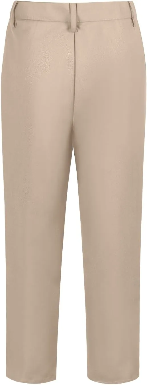Boys' Flat Front Dress Pants Adjustable Waist School Uniforms Pants