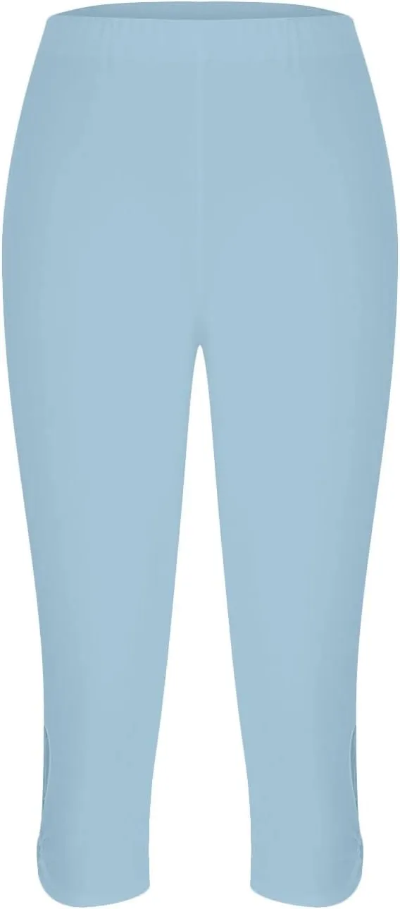 Capri Leggings for Women Trendy Casual Plus Size Yoga Pants Slim Fit Comfy Stretchy Workout Vacation Outfits