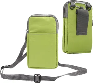 Cellphone Belt Clip Pack for Men, Cell Phone Shoulder Holster Small, Waterproof Mobile Phone Belt Loop Pouch Vertical Waist Holder Smartphone Crossbody Wallet Hiking Travel Messenger Bag Backpack