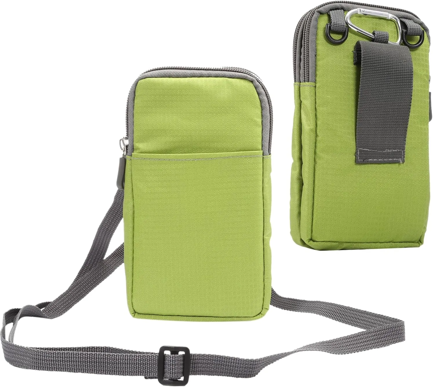 Cellphone Belt Clip Pack for Men, Cell Phone Shoulder Holster Small, Waterproof Mobile Phone Belt Loop Pouch Vertical Waist Holder Smartphone Crossbody Wallet Hiking Travel Messenger Bag Backpack