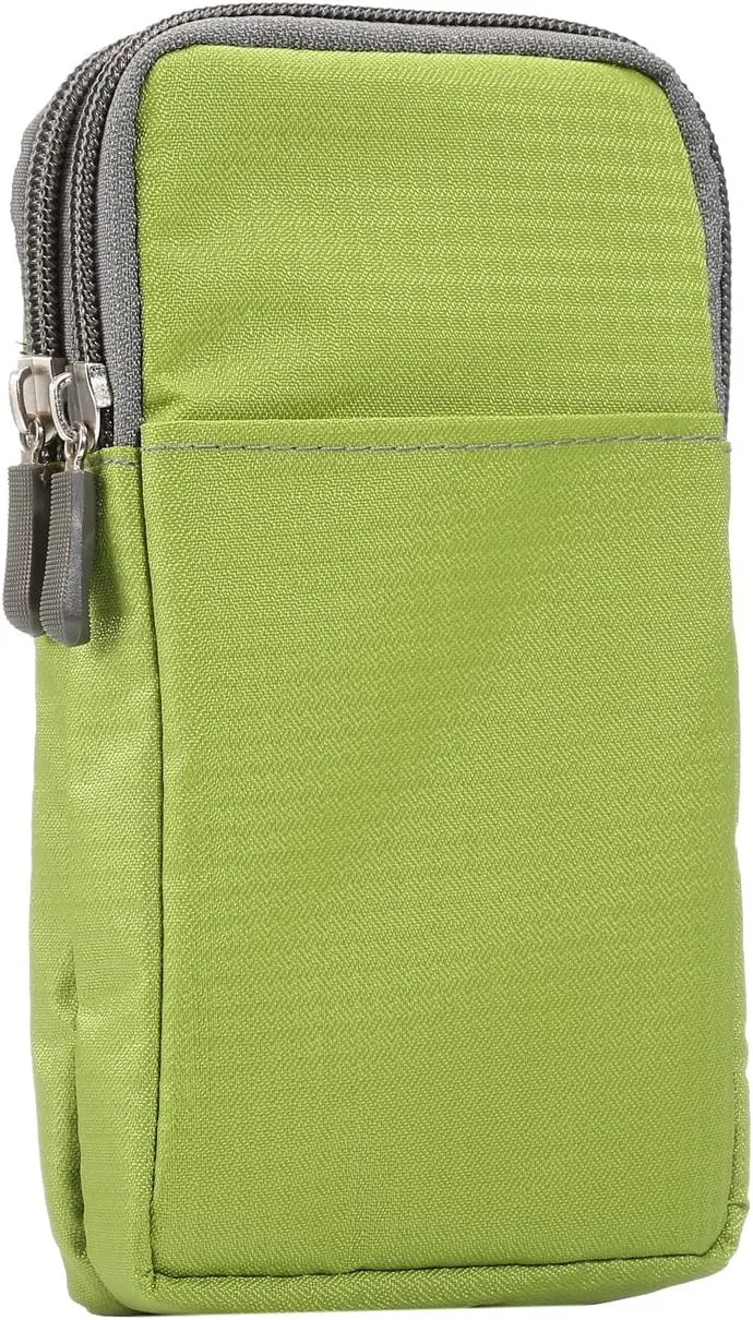 Cellphone Belt Clip Pack for Men, Cell Phone Shoulder Holster Small, Waterproof Mobile Phone Belt Loop Pouch Vertical Waist Holder Smartphone Crossbody Wallet Hiking Travel Messenger Bag Backpack