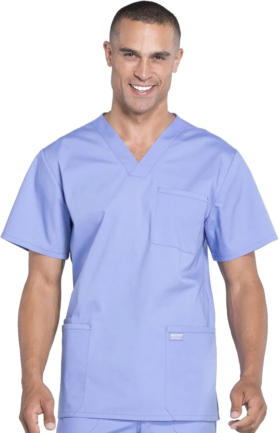 Cherokee Scrubs for Men Workwear Professionals V-Neck 4 Pocket Scrub Top WW695