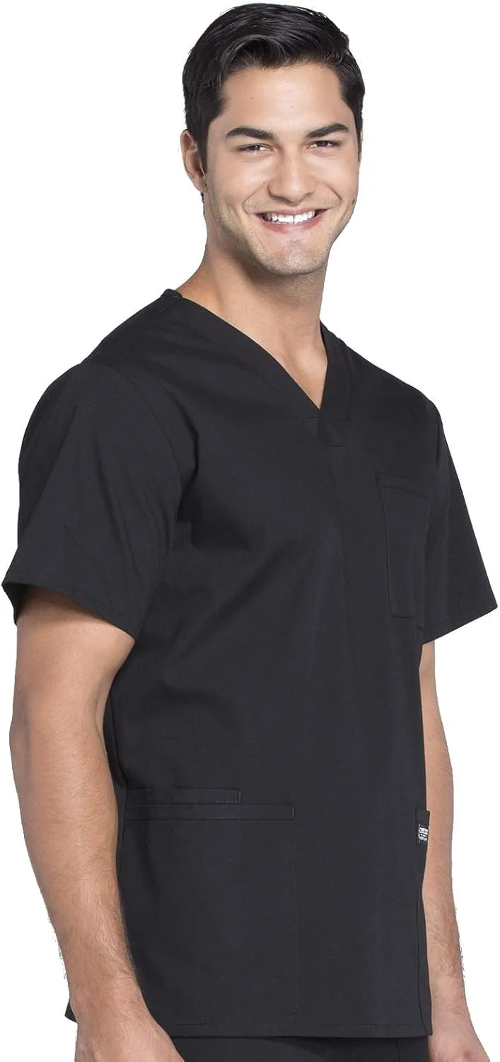 Cherokee Scrubs for Men Workwear Professionals V-Neck 4 Pocket Scrub Top WW695