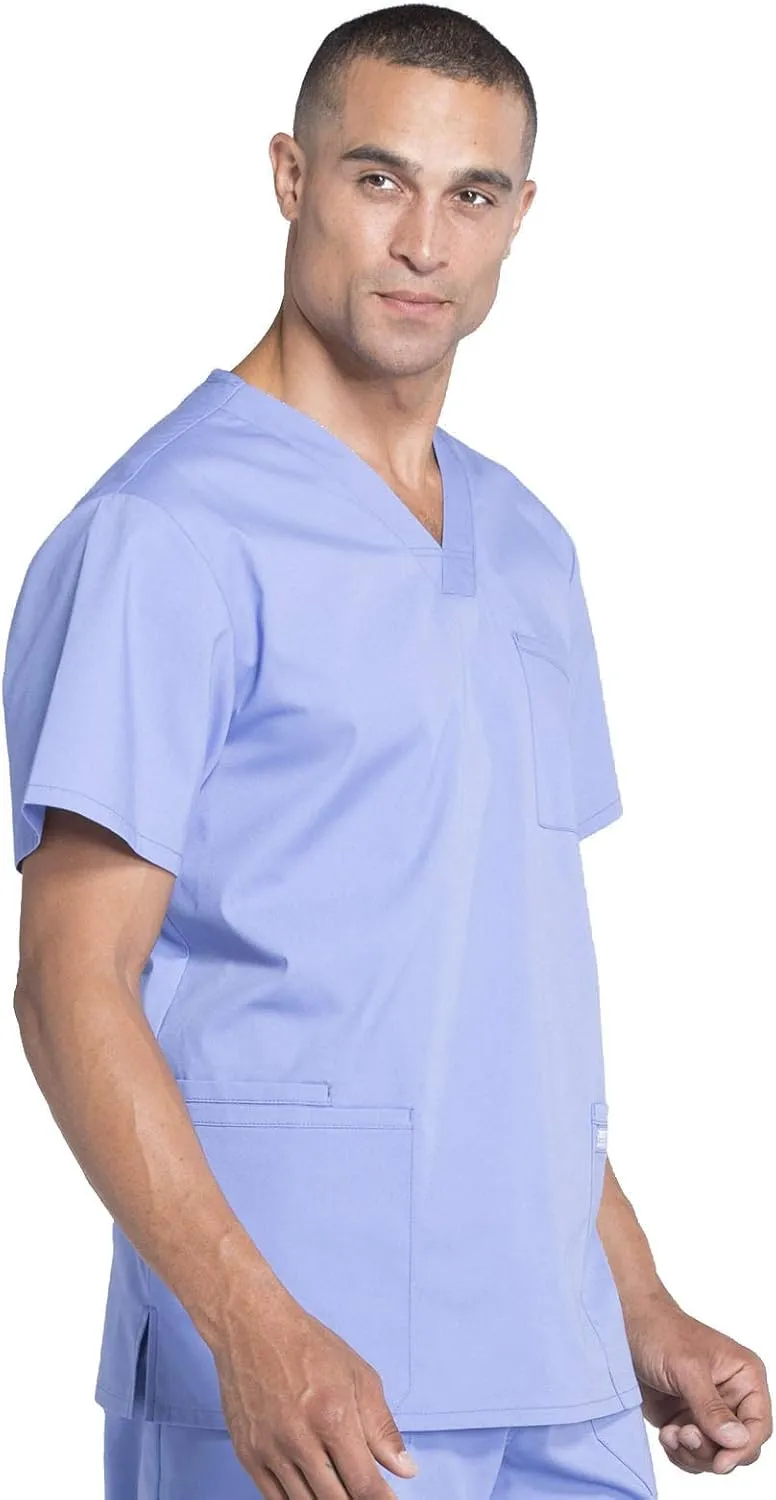 Cherokee Scrubs for Men Workwear Professionals V-Neck 4 Pocket Scrub Top WW695