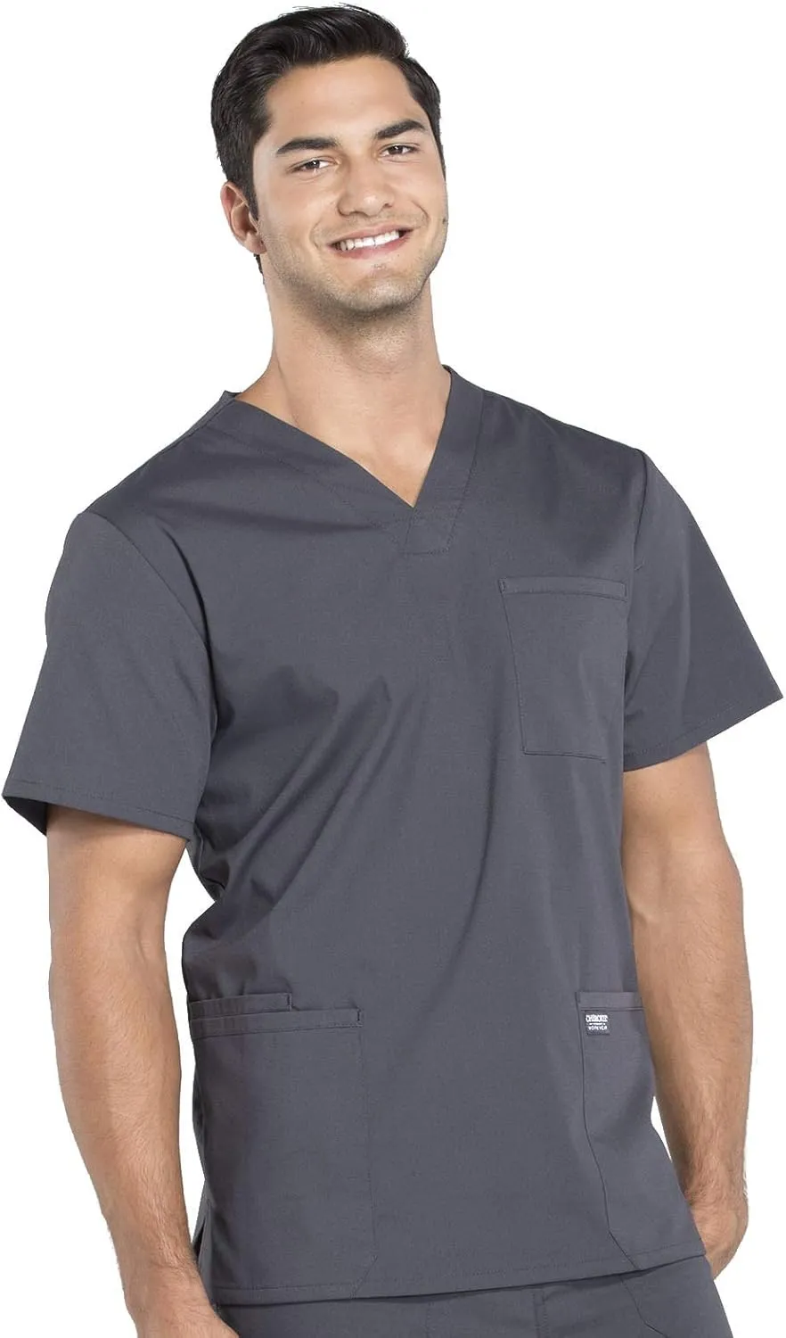 Cherokee Scrubs for Men Workwear Professionals V-Neck 4 Pocket Scrub Top WW695