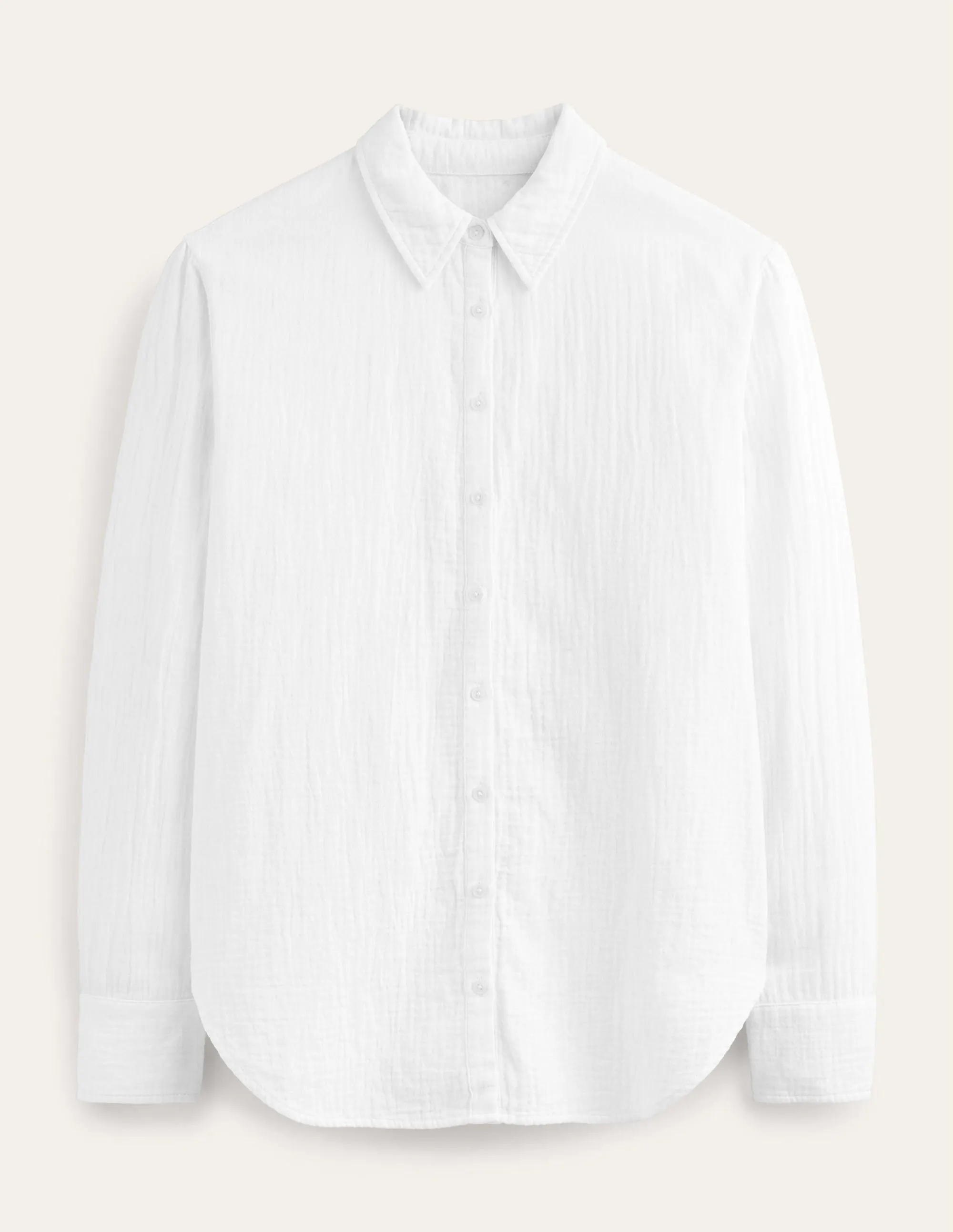 Cotton Texture Shirt-White