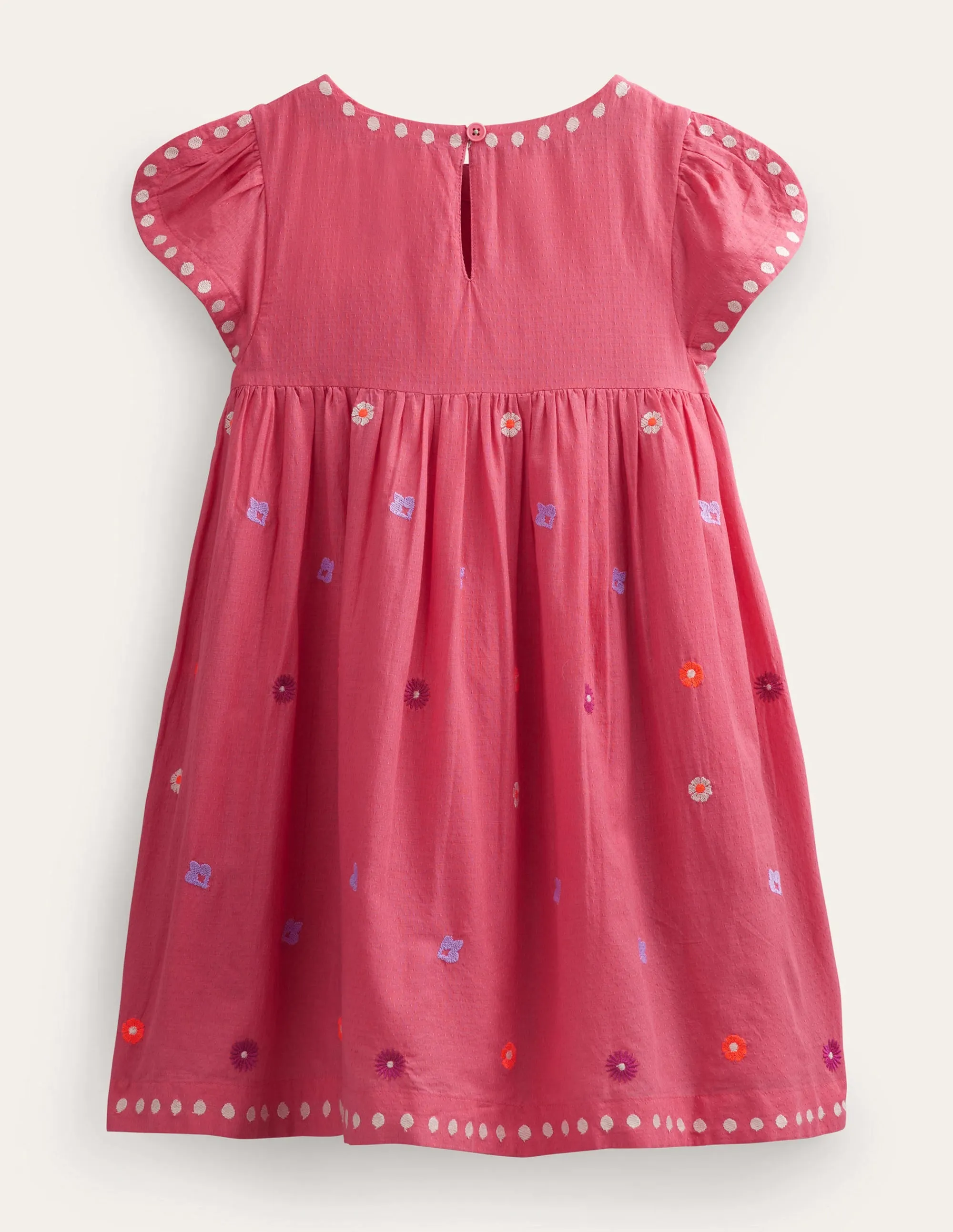 Embroidered Texture Dress-Lollipop