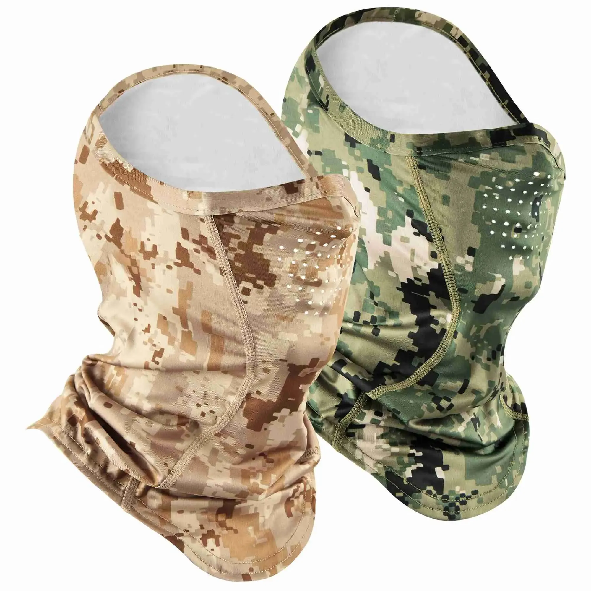 EXski Camo Gaiter Mask UPF 50 Half Balaclava Face Mask with Breathable Air Holes for Hunting Fishing Hiking