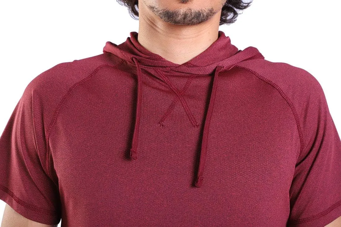Gary Com Men's Short Sleeve Hoodie T-Shirt Pullover Workout Sweatshirt with Pocket