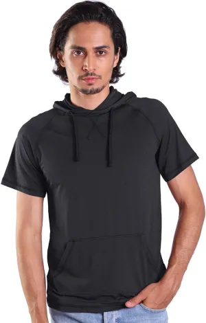 Gary Com Men's Short Sleeve Hoodie T-Shirt Pullover Workout Sweatshirt with Pocket