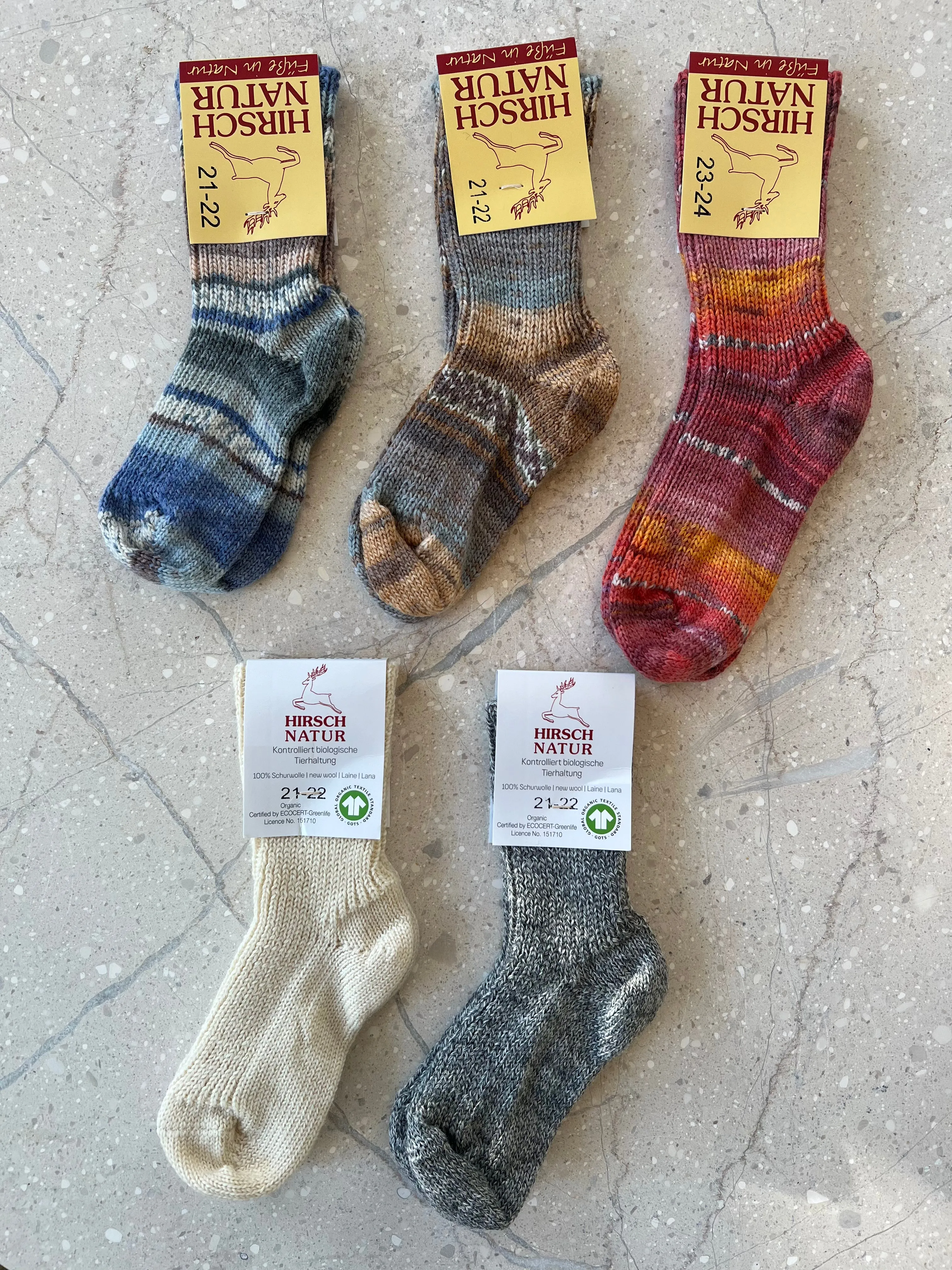 Hirsch Wool Socks - Natural