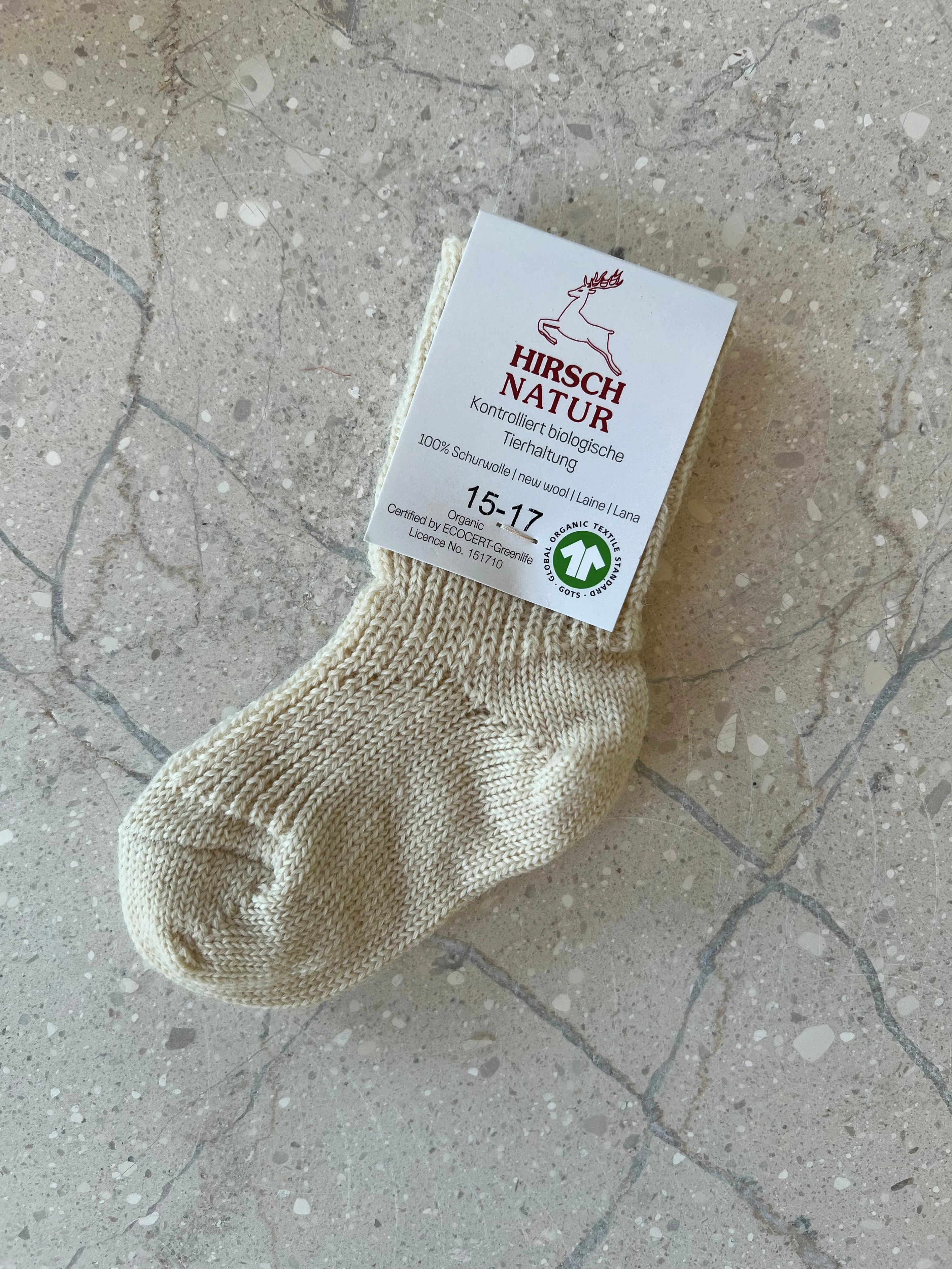 Hirsch Wool Socks - Natural