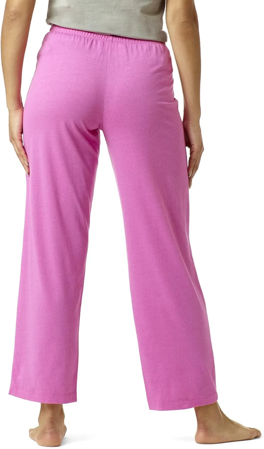 HUE Women's Long Sleepwell Basic Printed Knit Performance Sleep Pajama Pant, Made with Temperature Regulating Technology