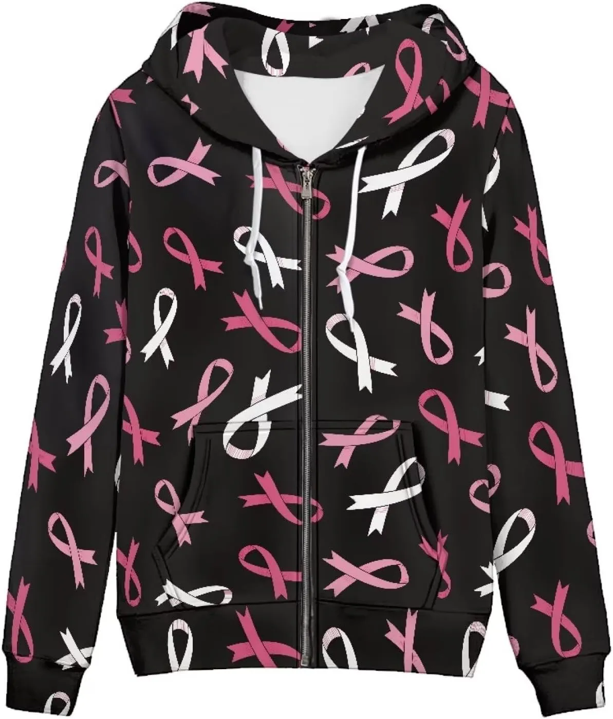 Irisjudy Women's Loose-Fit Hoodies Plus Size, Dog Paws Zipper Sweatshirt for Gym Fitness Indian Tribal Long-Sleeve Tops