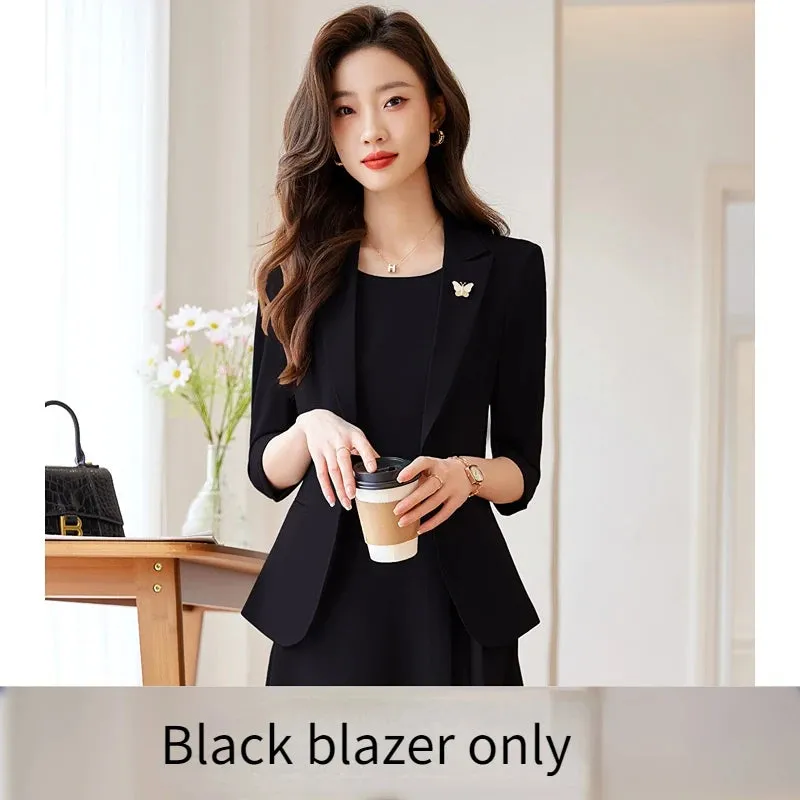 Joskaa hoco dresses Elegant Professional Women Suit Fashionable Minimalist Style to Show the Workplace Style Dress with Blazer New in Matching Sets
