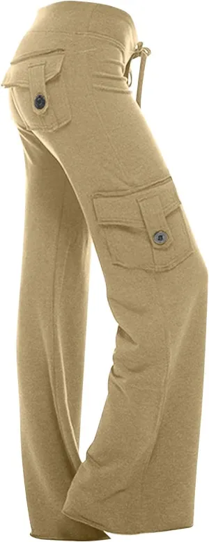 jsaierl Women Plus Size Straight Leg Capris Elastic Waist Lightweight Comfy Linen Capri Pants Summer Casual Tapered Pants