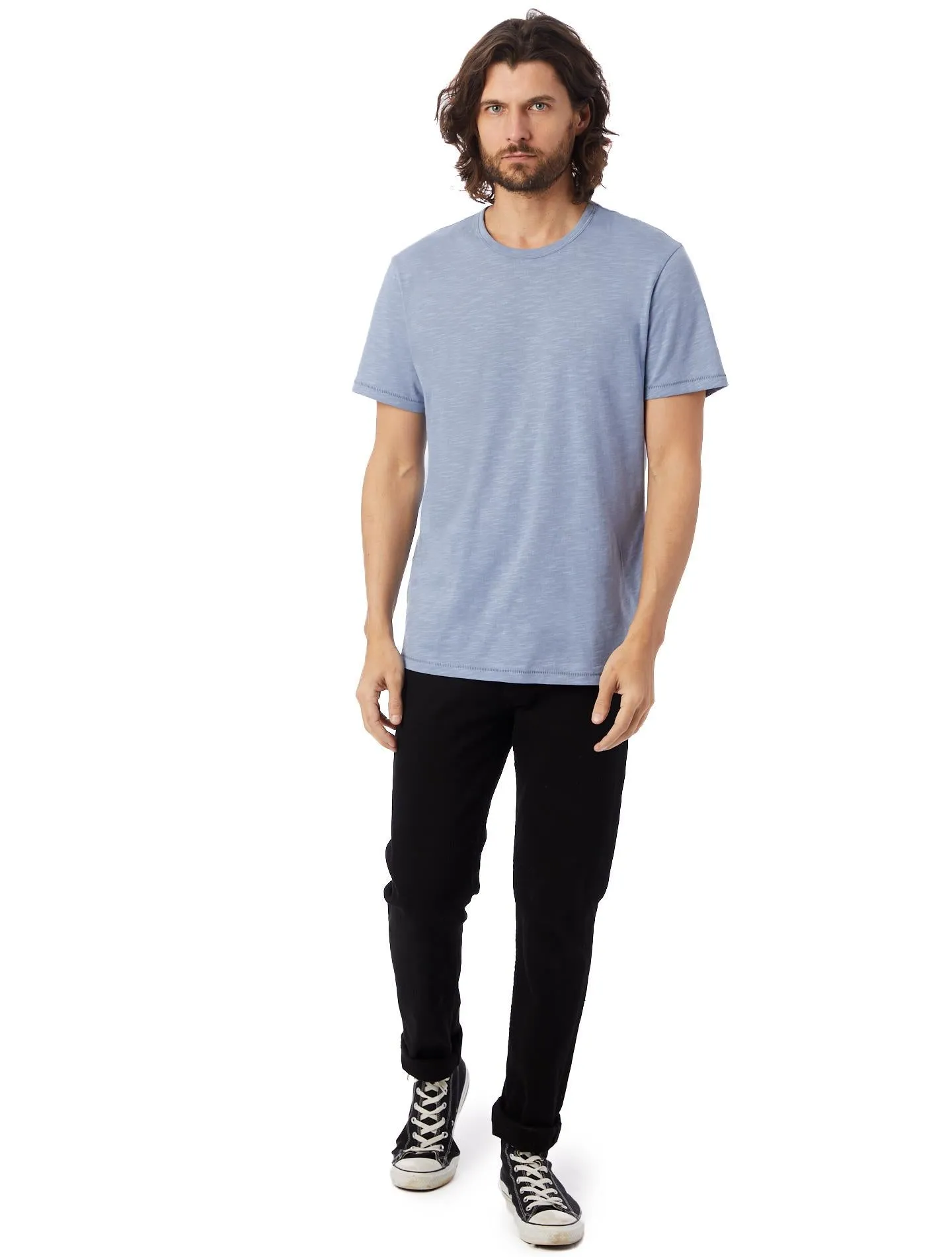 Keeper Weathered Slub Tee (Stonewash Blue)