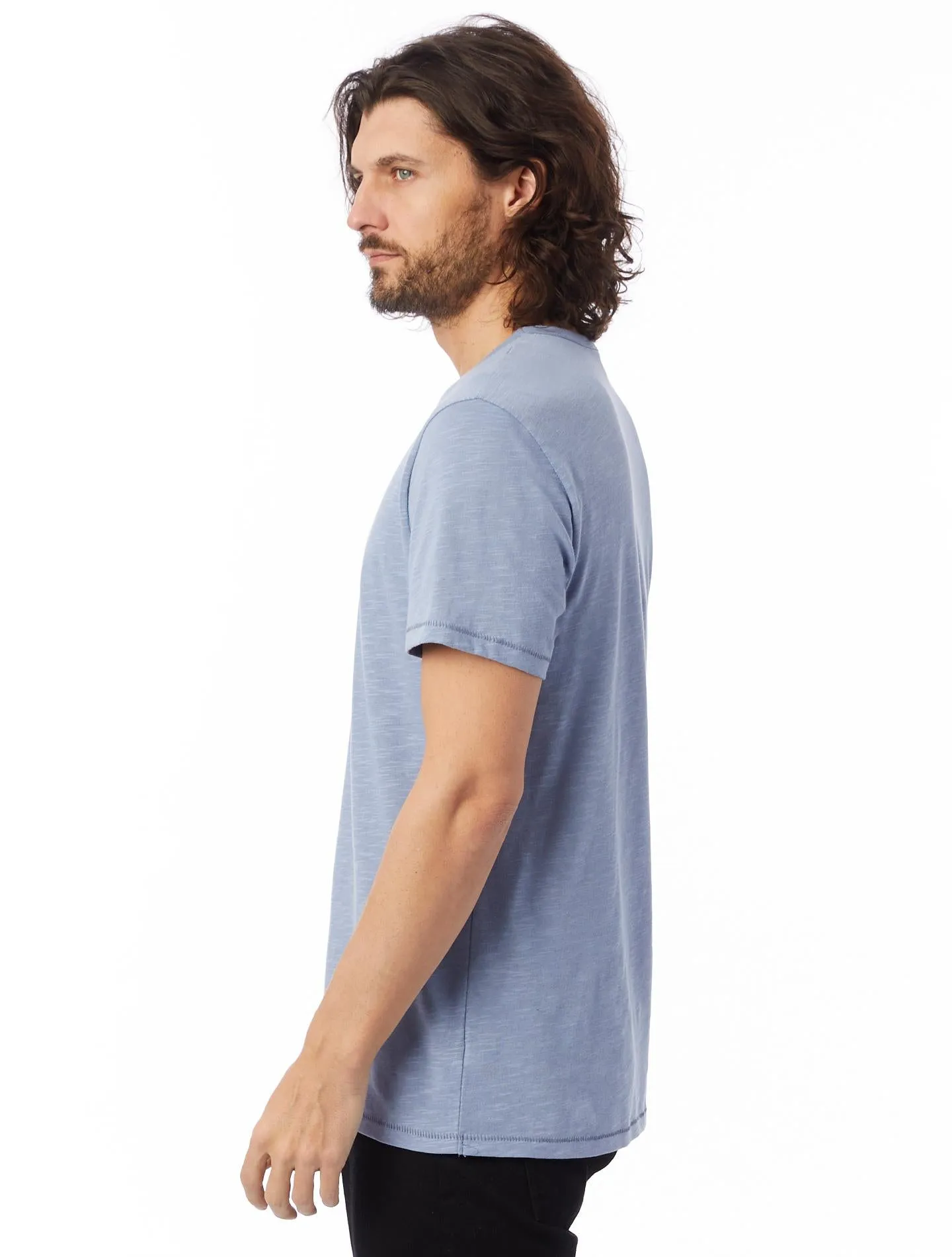Keeper Weathered Slub Tee (Stonewash Blue)