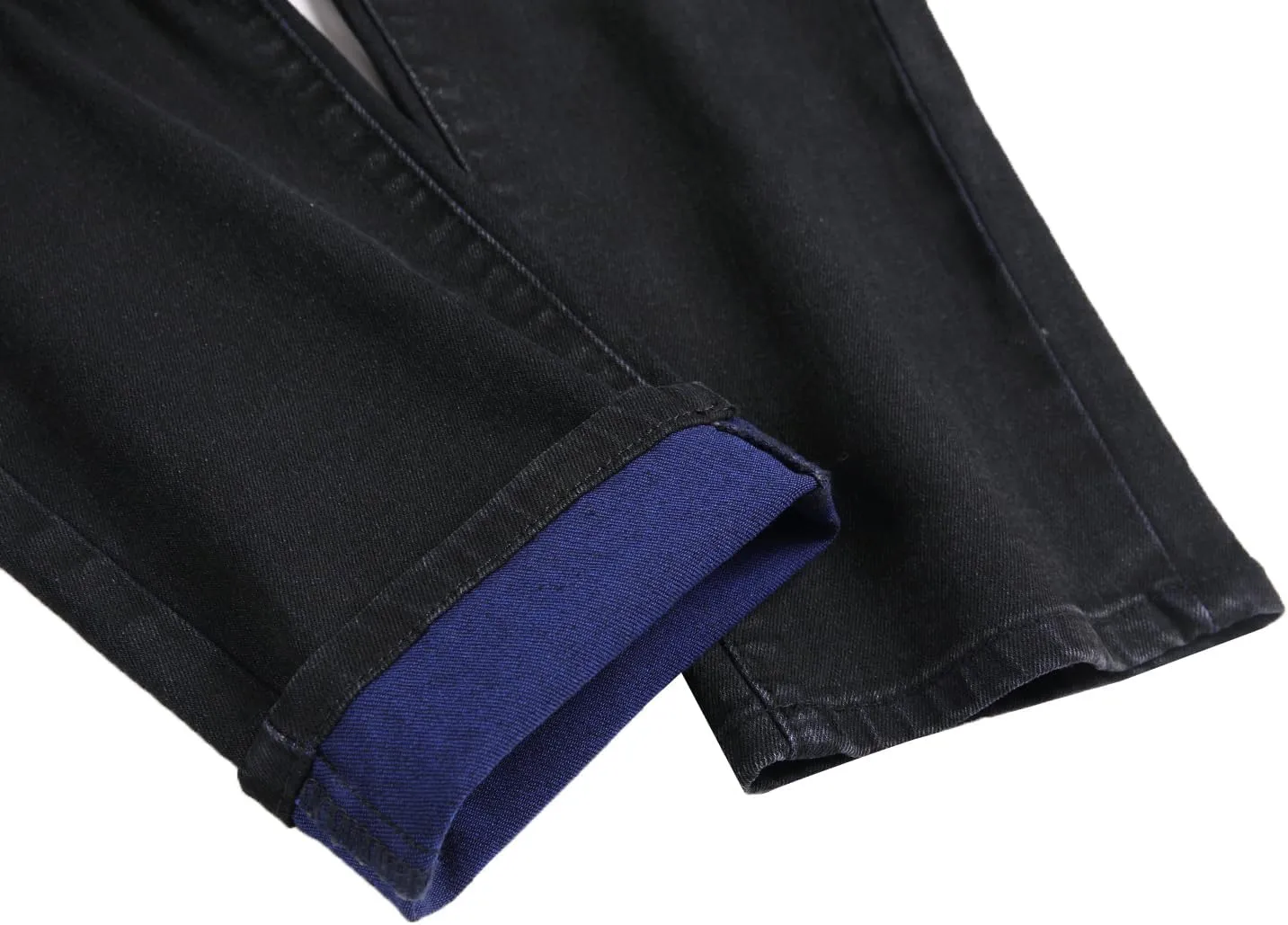 LAMKUKU Men's Ripped Jeans Slim Fit Casual Distressed Denim Pants