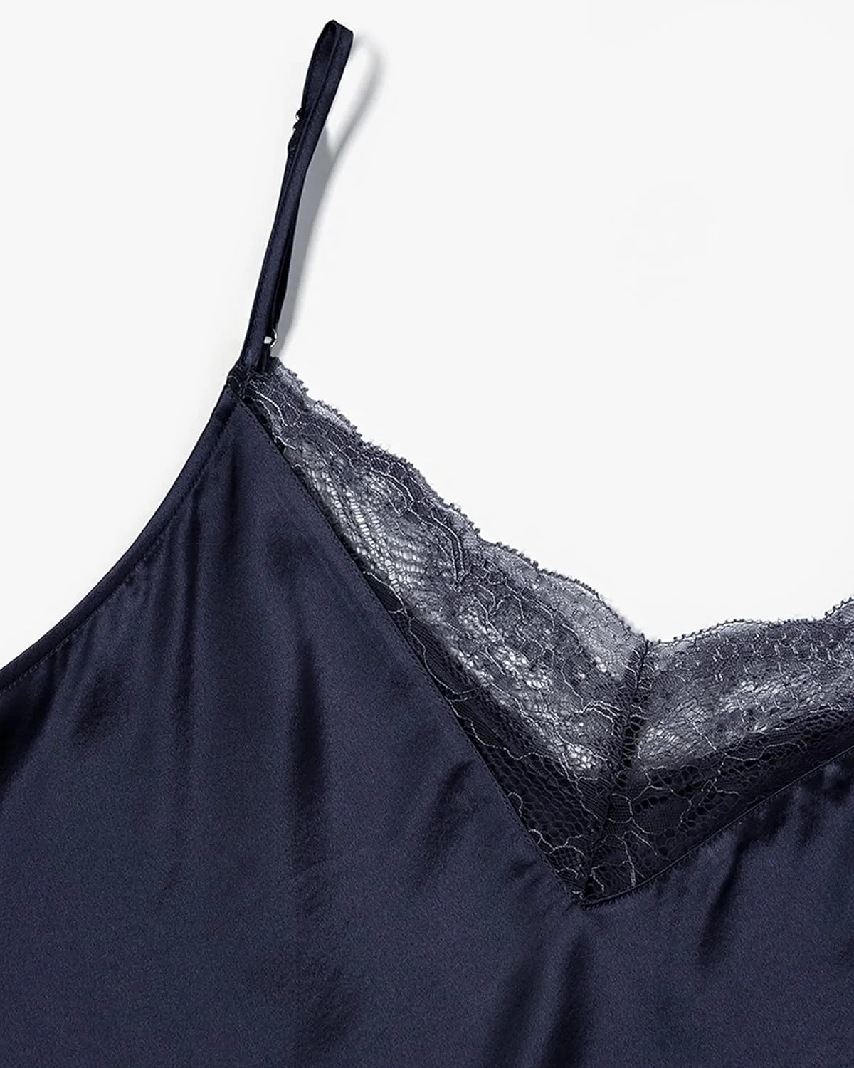 LilySilk Pure Silk Lace Camisole for Women 100% Silk Lingerie Base Layer Adjustable 2-in-1 Summer Tank Tops Ladies