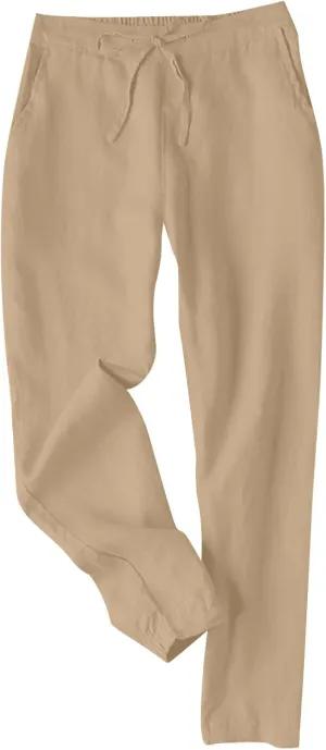 Linen Pants Women Summer Dressy Straight Wide Leg High Waisted Pants Casual Loose Plus Size Baggy Pants Trousers