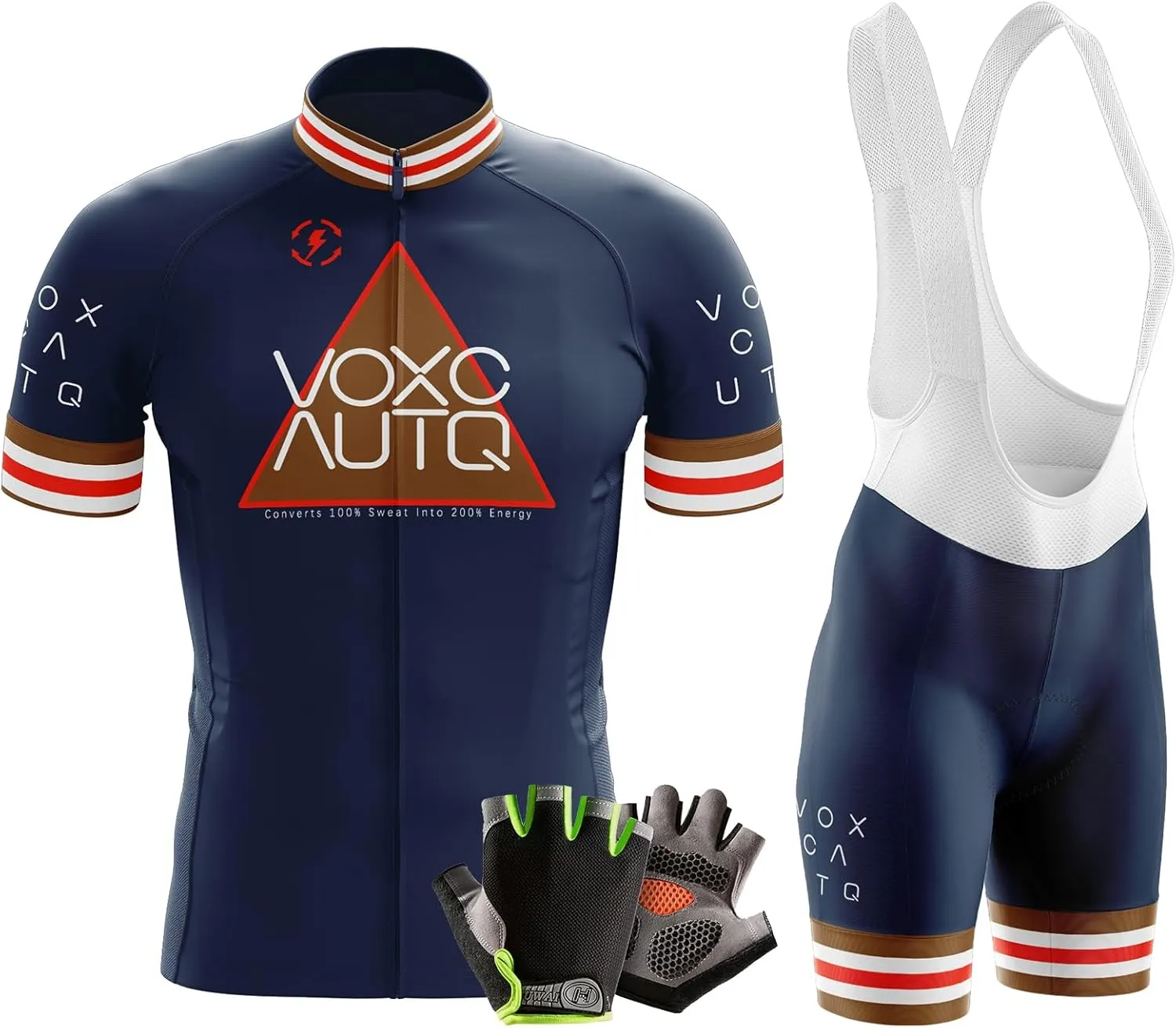 Men's Cycling Jersey Short Sleeve Set Mens Summer Mountain Bike Bicycle Suit 3 Pockets Biking Shirt Quick Dry