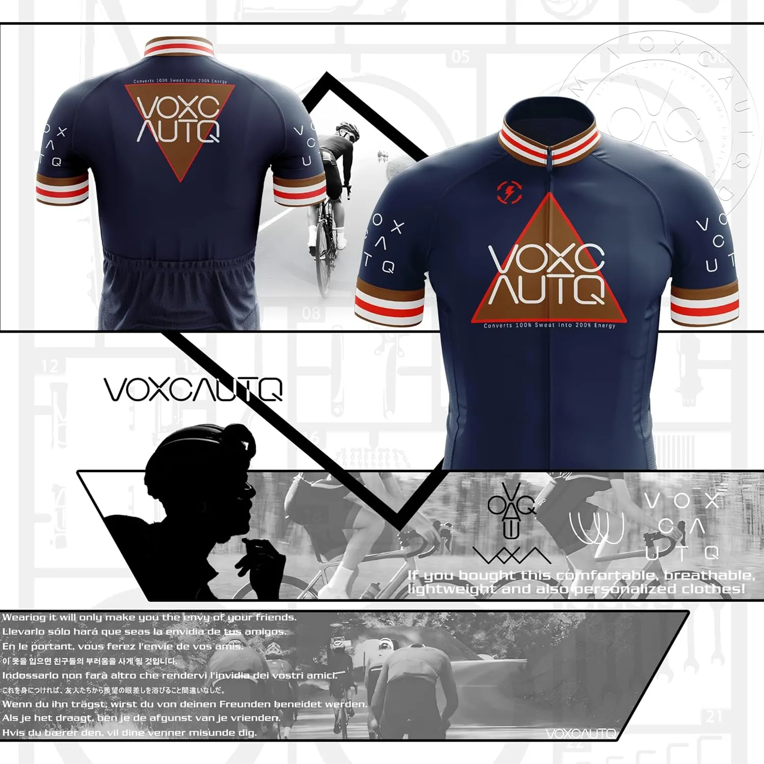 Men's Cycling Jersey Short Sleeve Set Mens Summer Mountain Bike Bicycle Suit 3 Pockets Biking Shirt Quick Dry