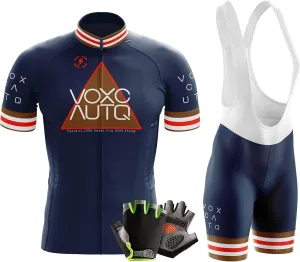 Men's Cycling Jersey Short Sleeve Set Mens Summer Mountain Bike Bicycle Suit 3 Pockets Biking Shirt Quick Dry