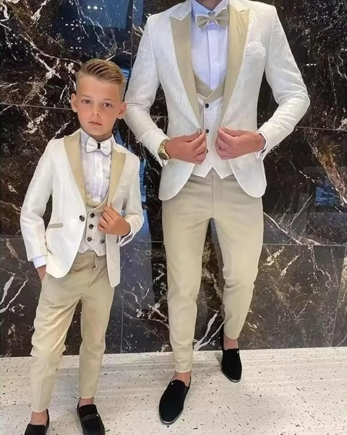 Mens Jacquard Suit 3 Piece Slim Fit Suit Mens Double Breasted Suit Formal Prom Tuxedo Suit Set for Wedding Dinner