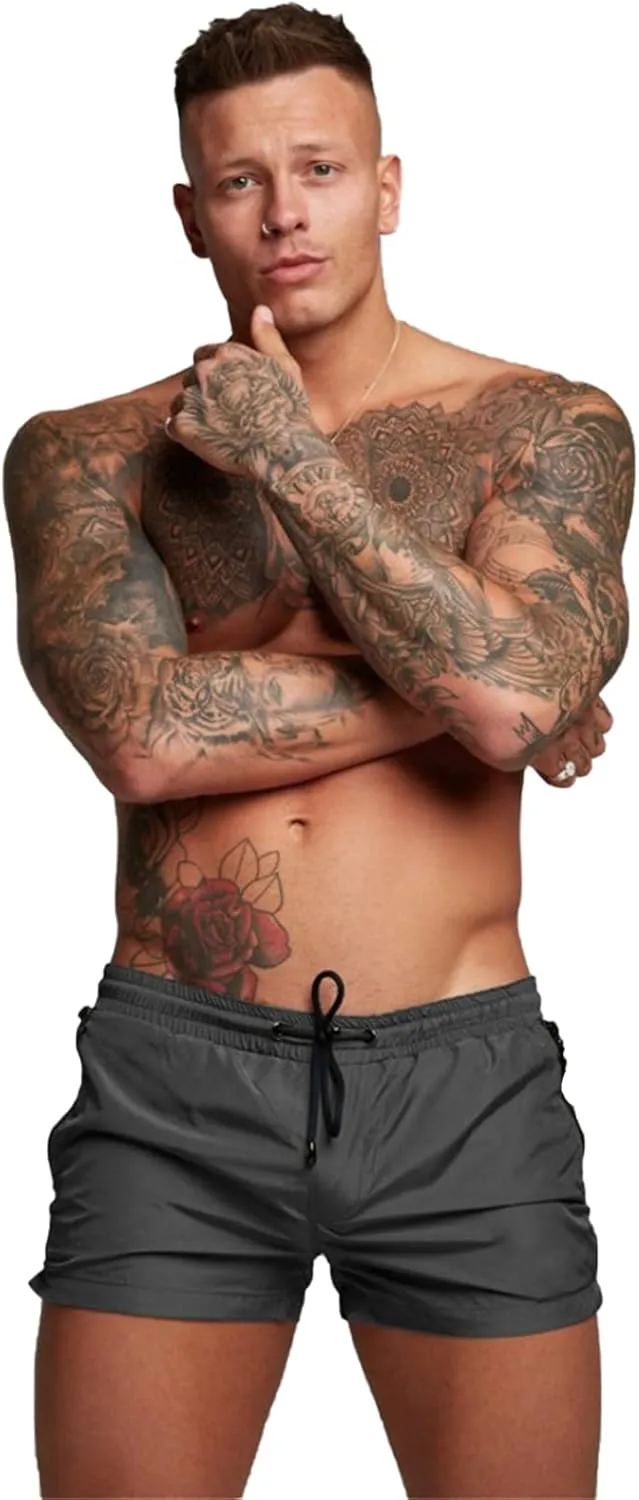Men's Swimming Trunks,Summer Quick Dry Swimwear Shorts Pants for Beach Hotspring Surfing Casual Training Pants M-XXL