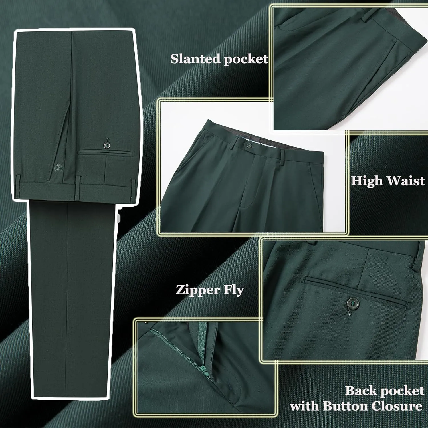 Men's Tuxedo Suits 3 Piece Wedding Prom Suits Embroidered Paisley Blazer Jacket Vest Pants Set for Party,Dinner