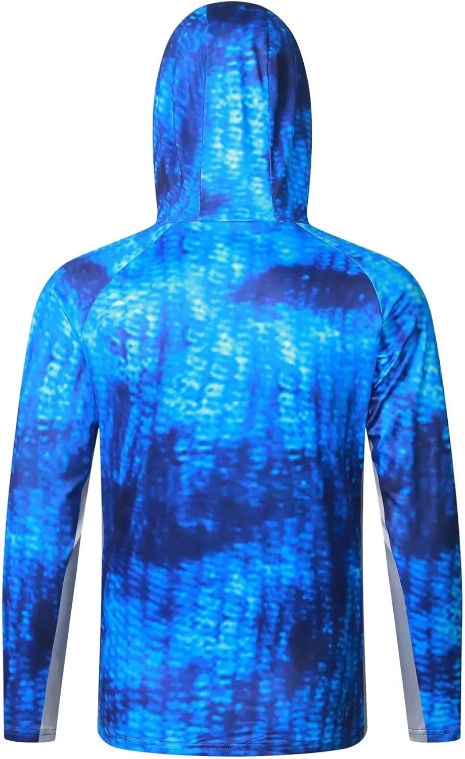 Men's UPF50  Sun Protection Hoodie Shirt Fashion Loose Long Sleeve Rash Guard Casual Fishing Shirt with Mask Quick Dry