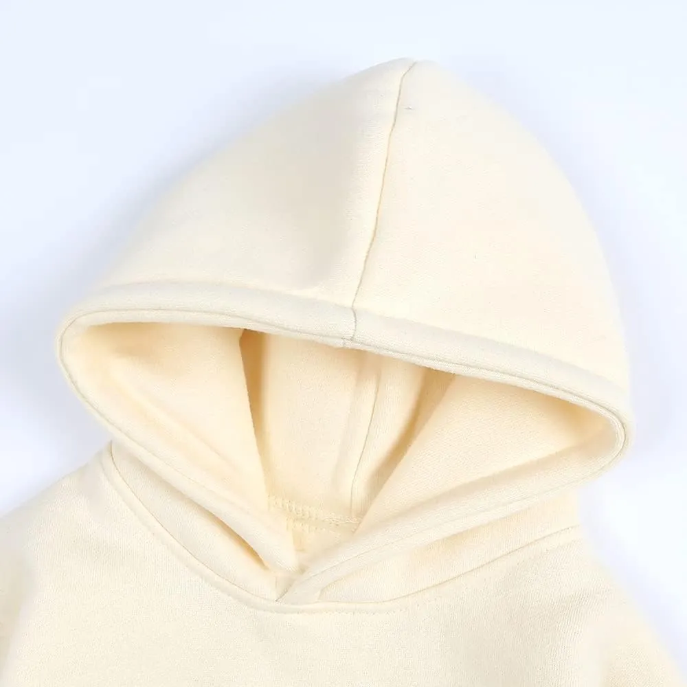 MYGBCPJS Youth 2PCS Jogger Outfits Set Fleece Hooded   Sweatpants Boys Girls Athletic Sweatsuits Pullover Clothes