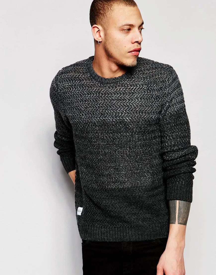 Native Youth Cut and Sew Gradient Knit Sweater