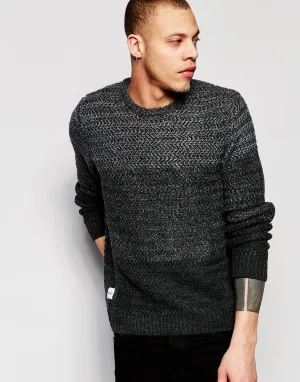 Native Youth Cut and Sew Gradient Knit Sweater