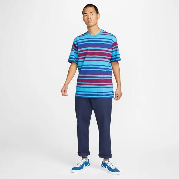 Nike SB Striped Skate T-Shirt Blue