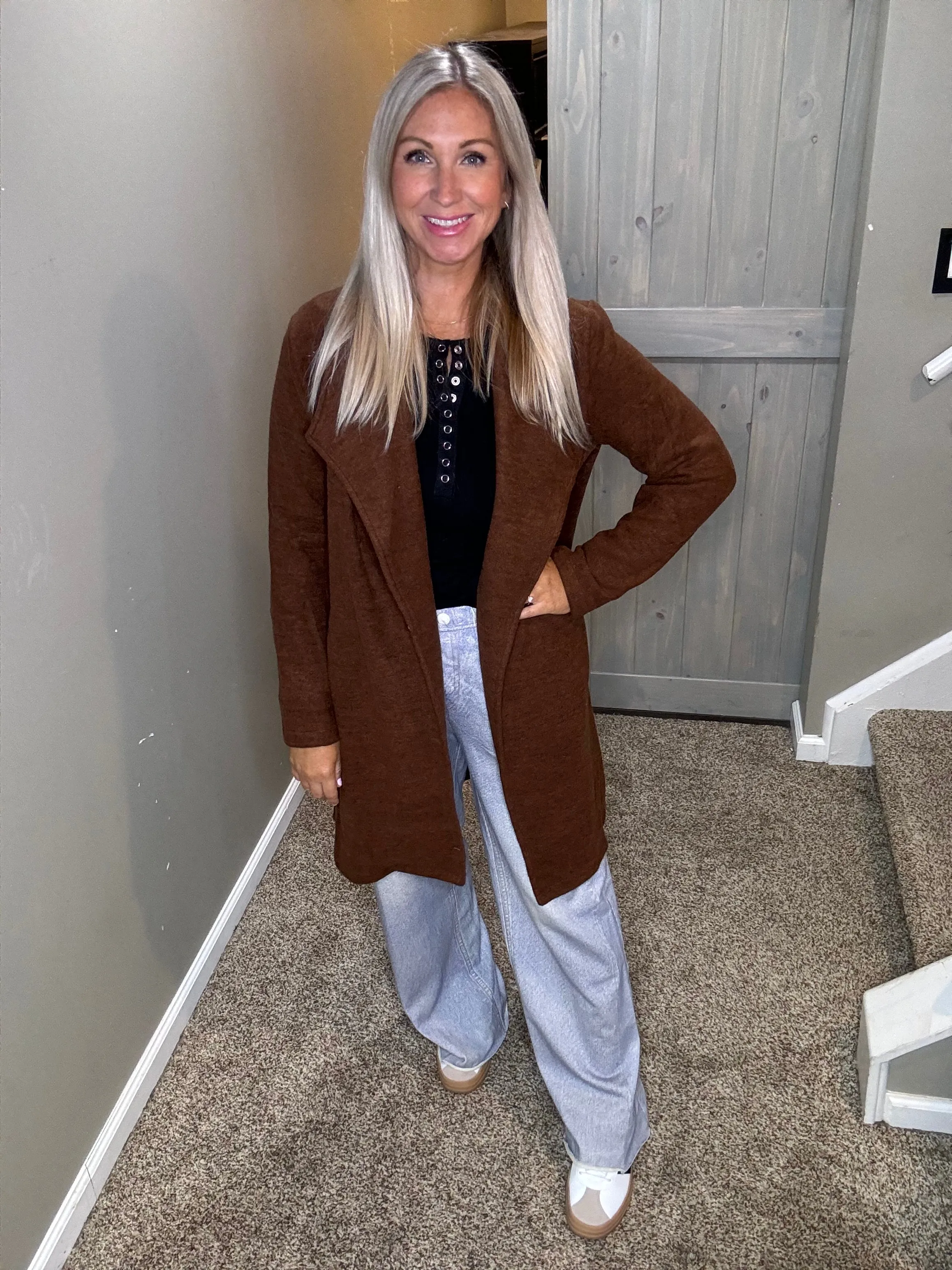 Onyx Knit Coat
