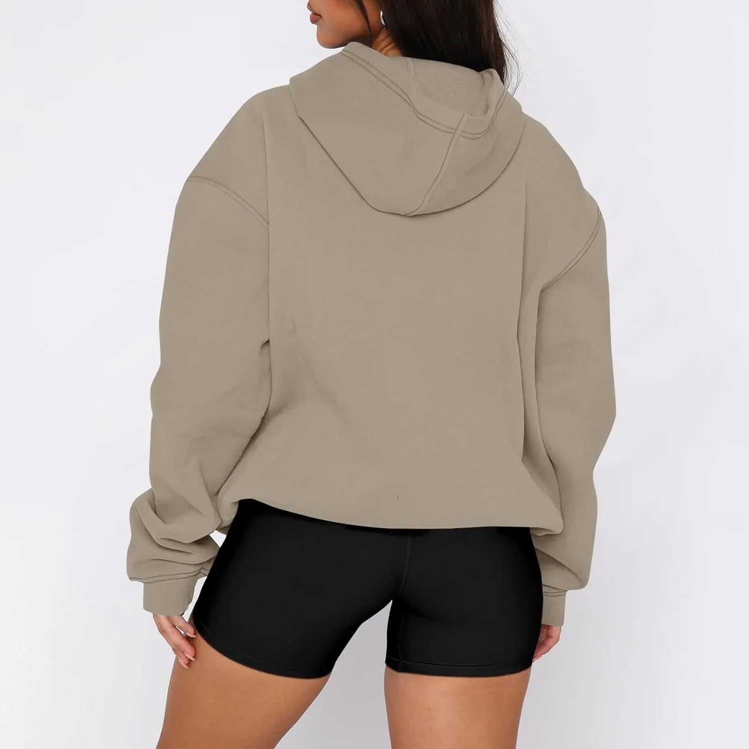 Oversized Hoodies for Women Fleece Hooded Sweatshirt Drop Shoulder Long Sleeve Pullover Casual Tops with Pocket