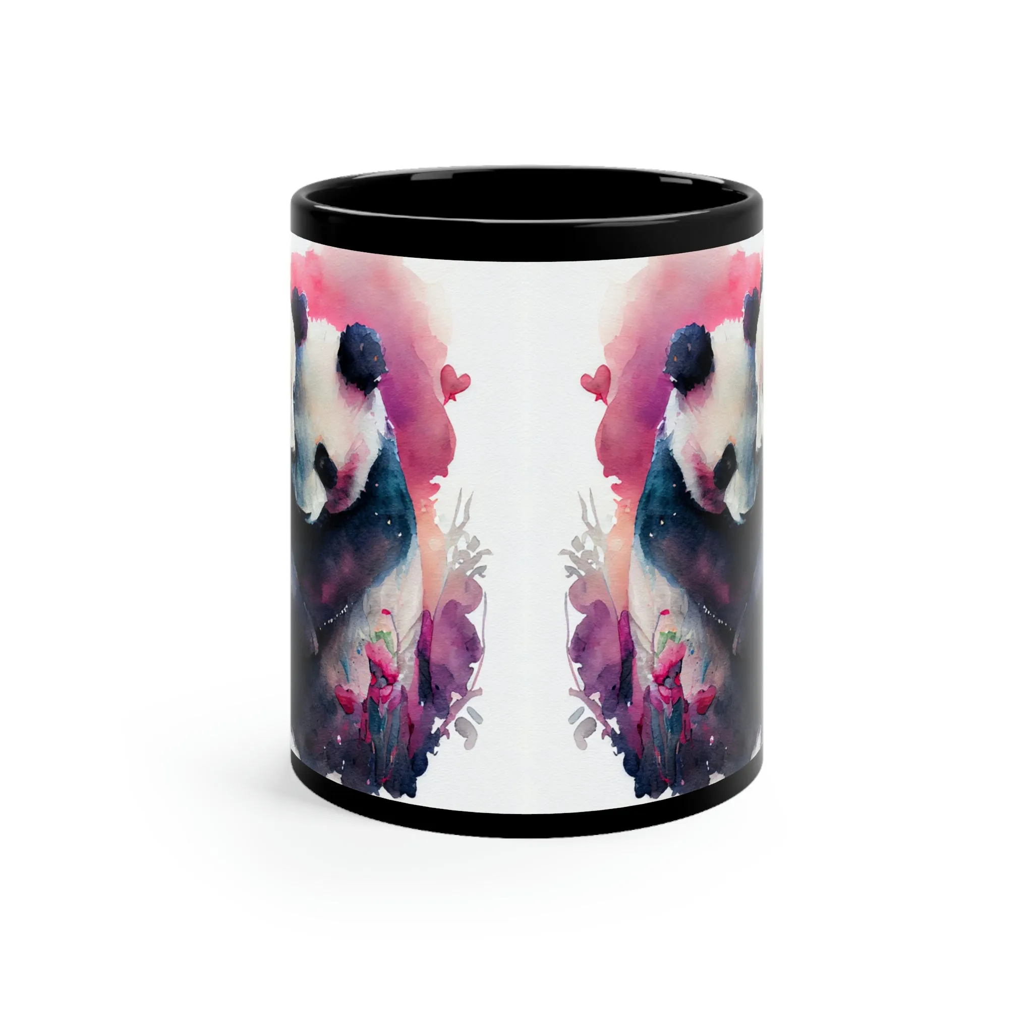Panda 06 - Black Mug 11oz