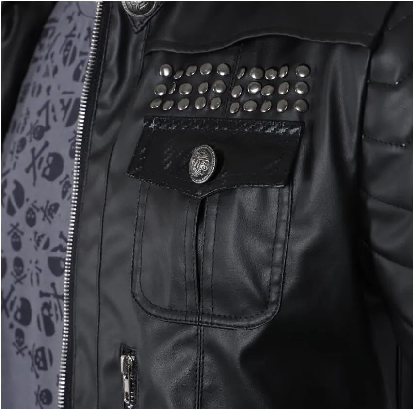 Poetic Walk Mens Cosplay Whole Costume Leather Jacket Cloak Pants Uniform Noctis Suit Halloween