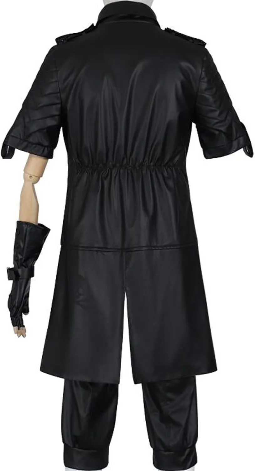 Poetic Walk Mens Cosplay Whole Costume Leather Jacket Cloak Pants Uniform Noctis Suit Halloween
