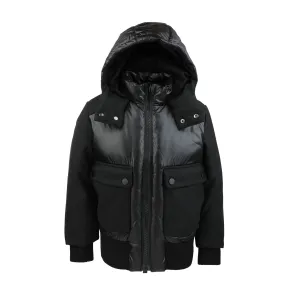 Pramie Boys Black Coat without Fur