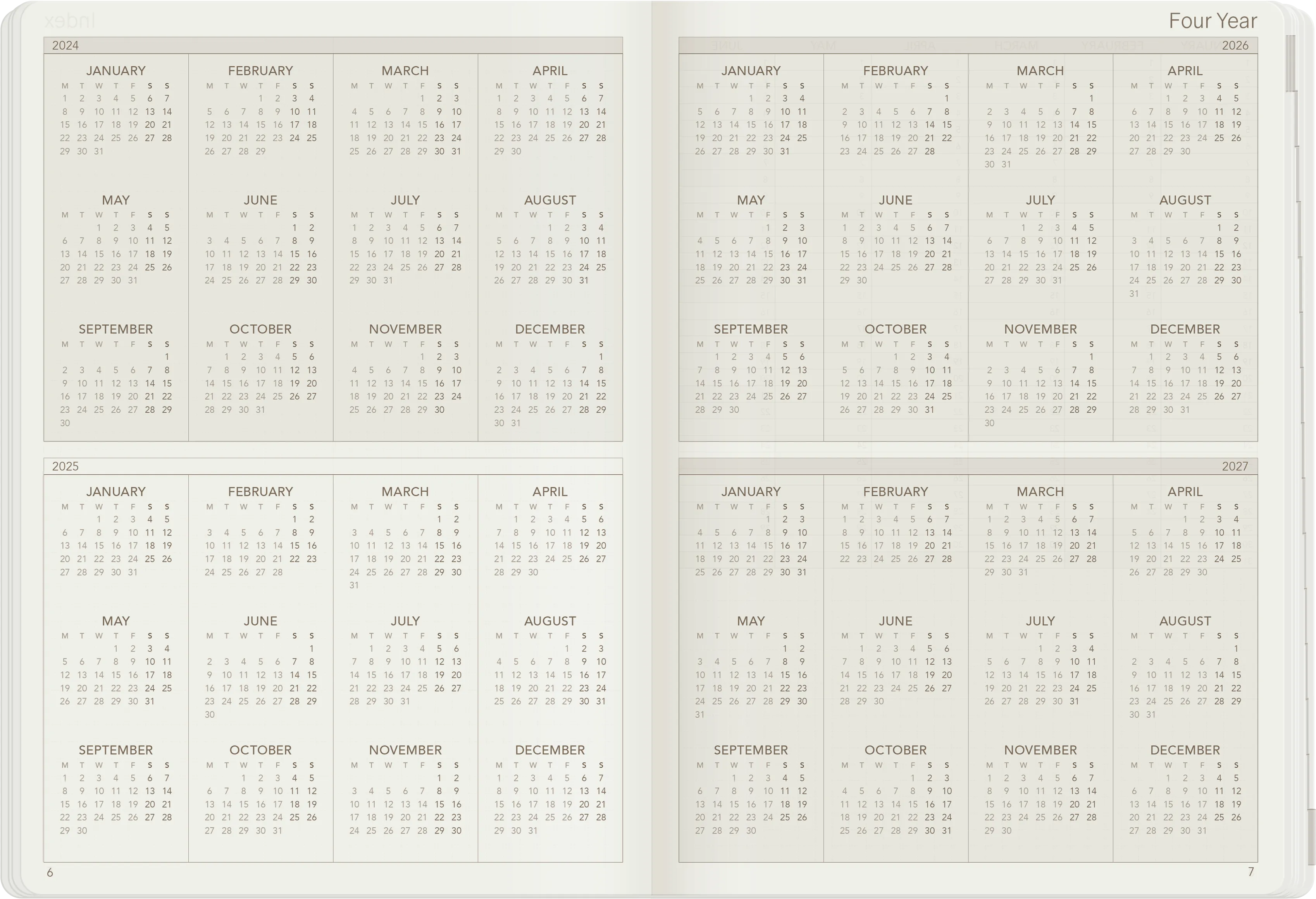 PRE-ORDER | 2025 A5 Weekly Planner | 52gsm Tomoe River Paper | Core | Unstacked Weekends