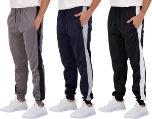 Real Essentials 3 Pack: Boy's Active Athletic Casual Jogger Sweatpants with Pockets